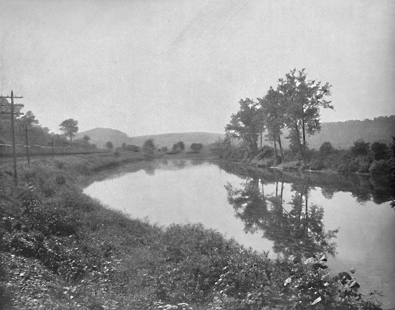 La Colle batıya bakıyor, Pensilvanya Demiryolu, c1897. by Unbekannt