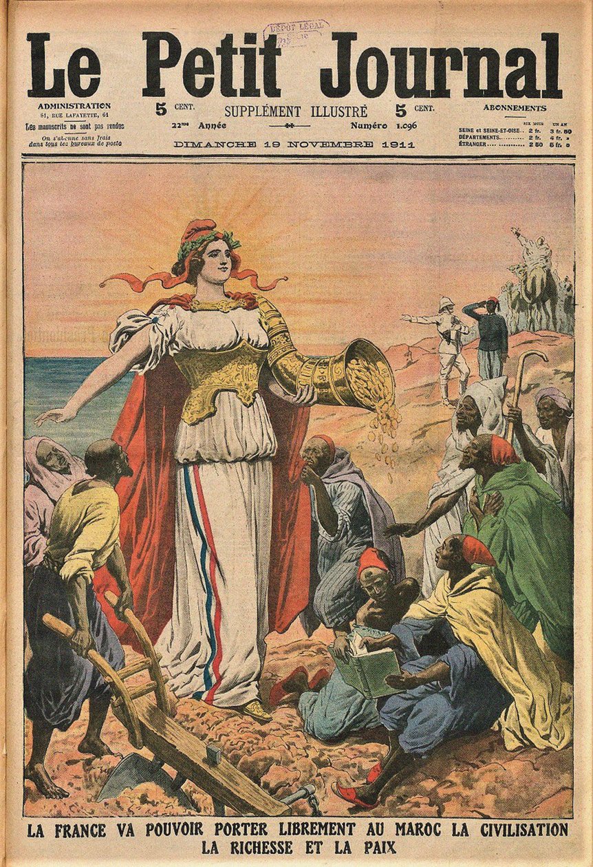 Medeniyet misyonu. Le Petit Journal, 19 Kasım 1911, 1911. by Unbekannt