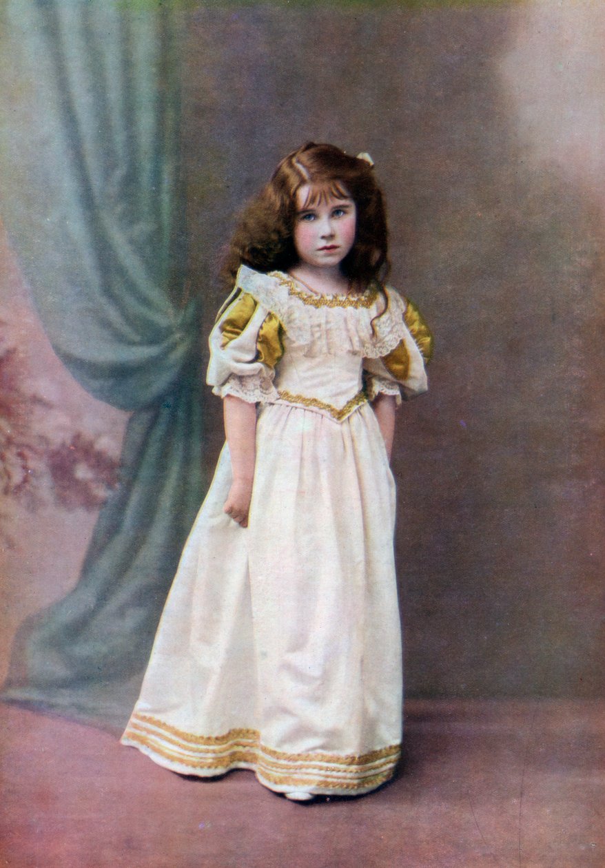 Leydi Elizabeth Bowes-Lyon, altı yaşında, 1906-1907 1923 by Unbekannt