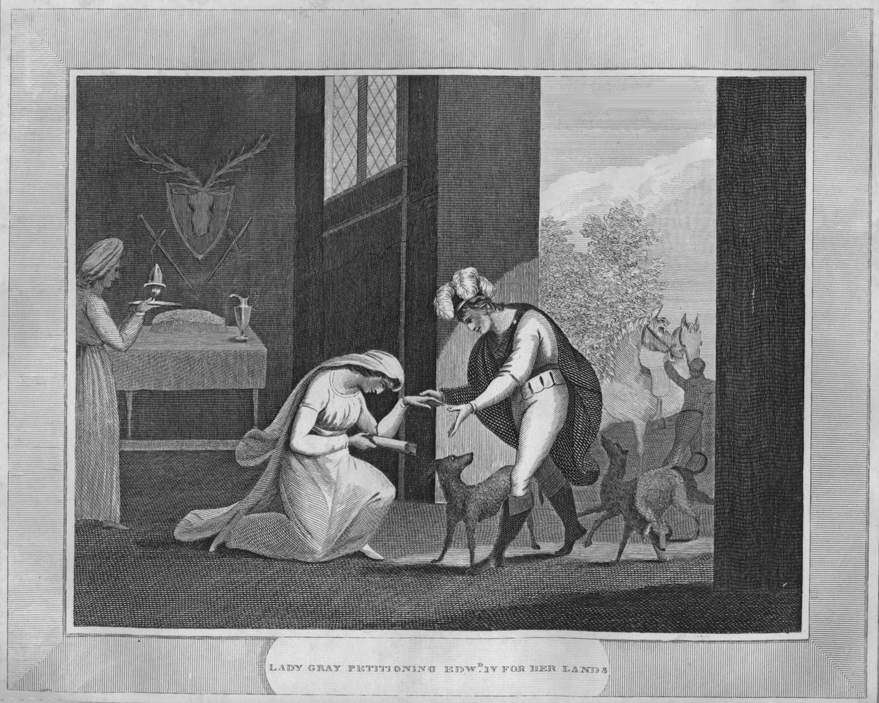 Lady Gray, Edward IV'e Toprakları İçin Dilekçe Veriyor, 1838 by Unbekannt
