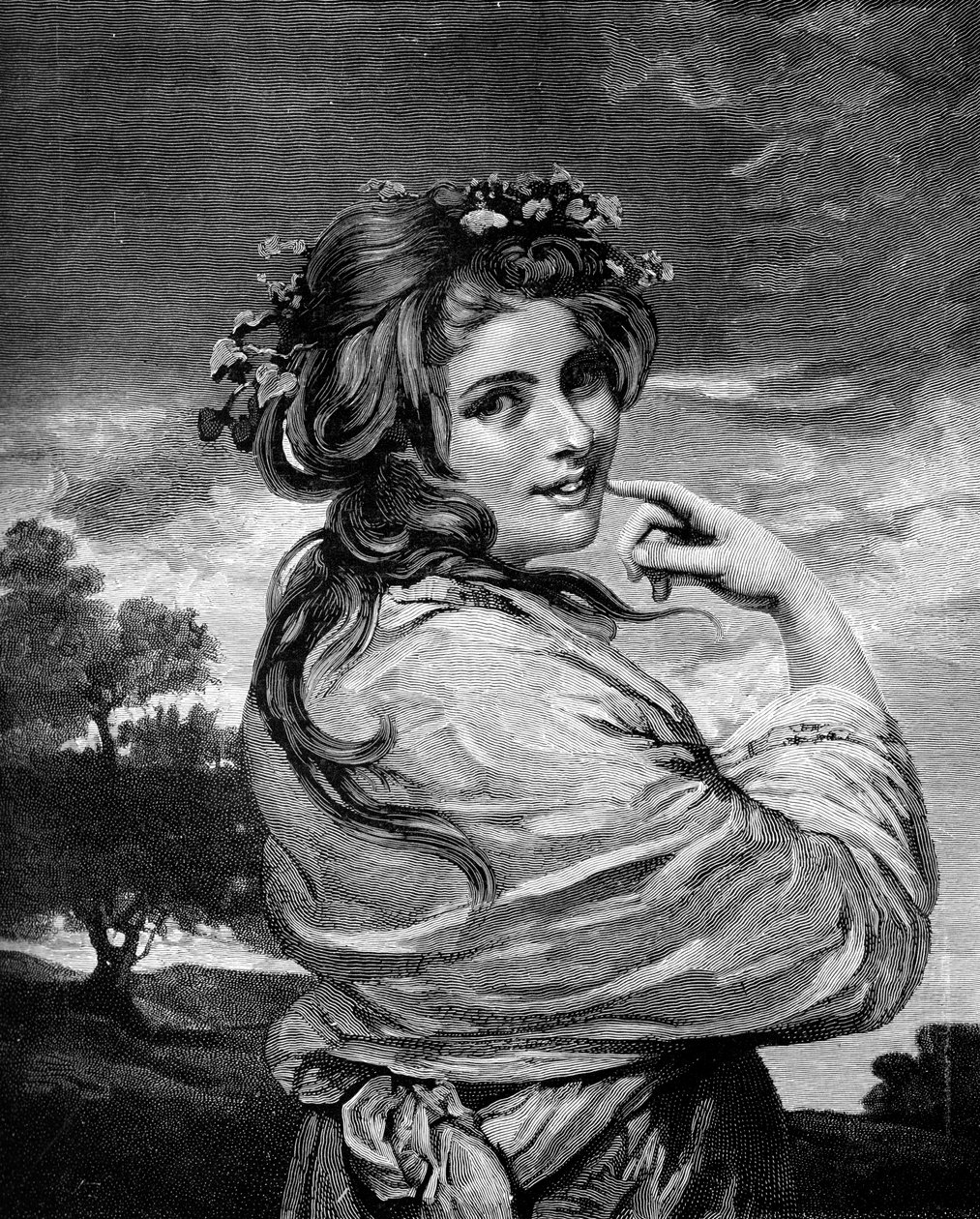 Lady Hamilton Doğa Olarak, c1783-1784 1900 by Unbekannt
