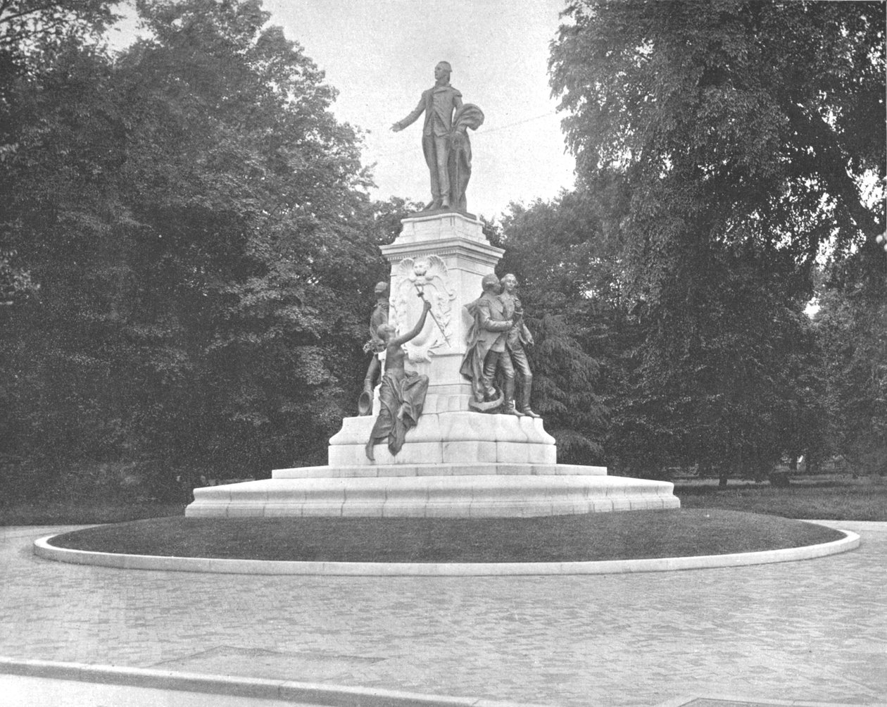 Lafayette Heykeli, Washington DC, ABD, c1900. by Unbekannt