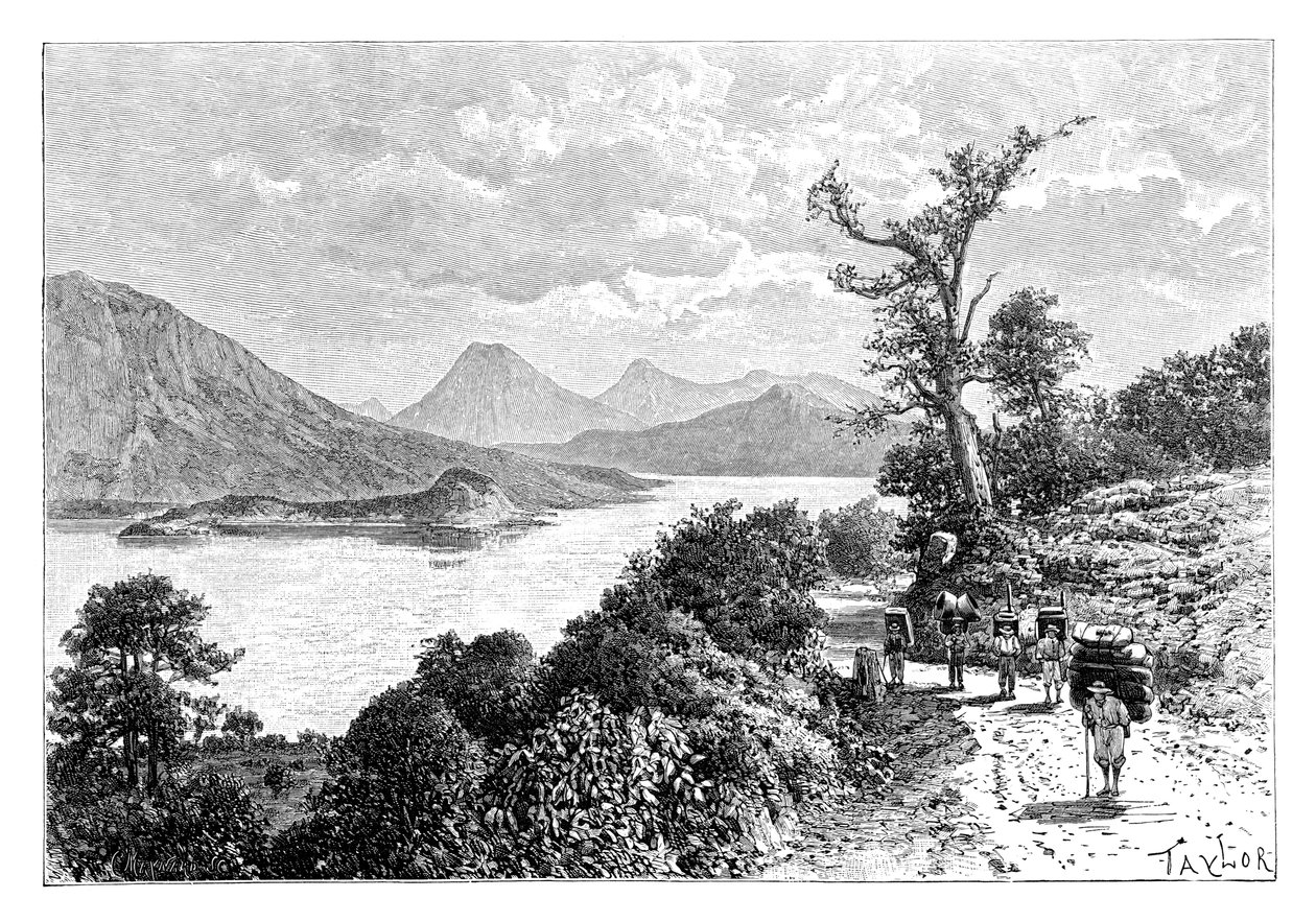Atitlan Gölü, Guatemala, c1890 by Unbekannt