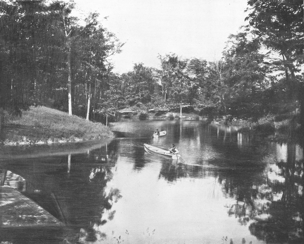 Lakelet, Soldiers Home, Milwaukee, Wisconsin, ABD, c1900 arazisinde. by Unbekannt