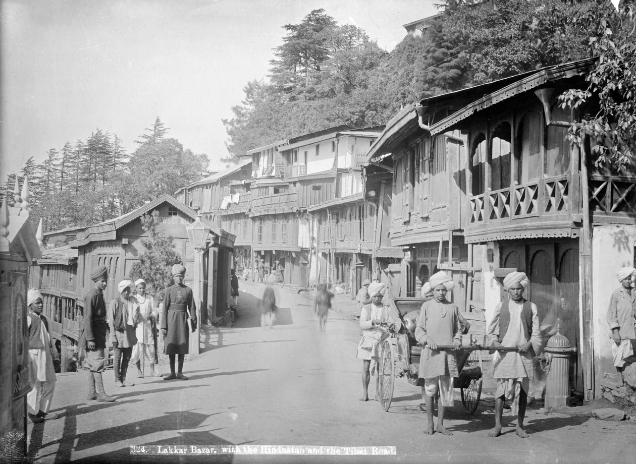 Lakkar Çarşısı, Hindustan ve Tibet yolu, Simla, Hindistan, 20. yüzyıl by Unbekannt