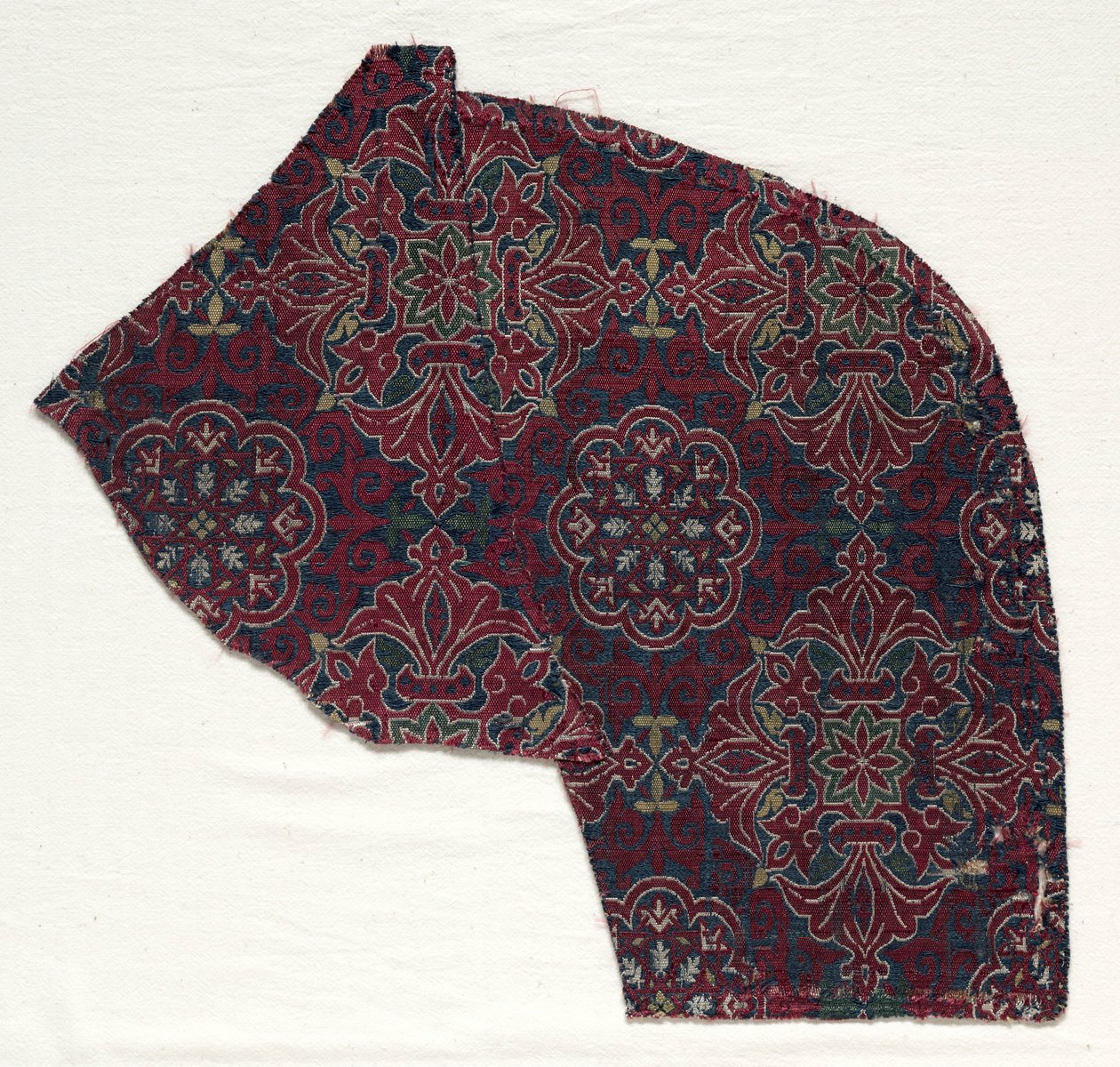 Yapraklı madalyonlu Lampas parçası, 1300-1499. by Unbekannt