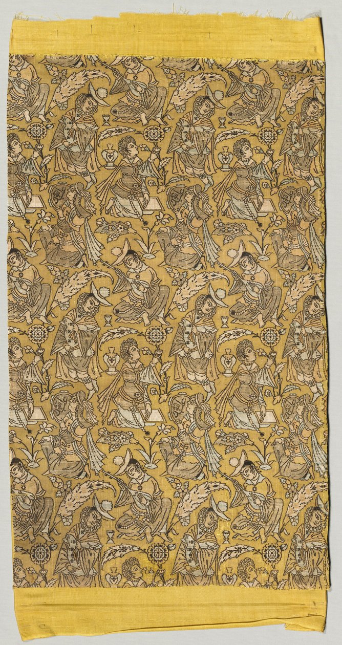 Dansçıları ve müzisyenleri olan Lampalar, 1600-1650. by Unbekannt