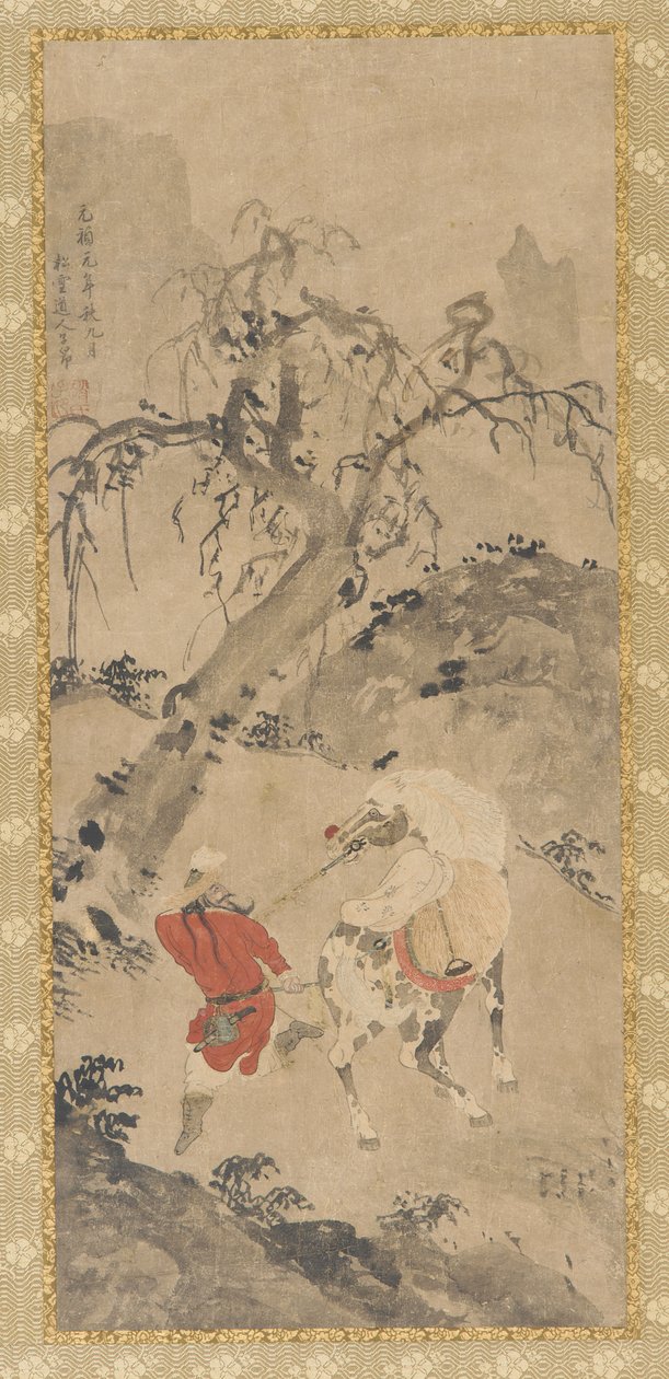 Manzara: Benekli Bir At ve Bir Süvari, 16. yüzyıl. by Unbekannt