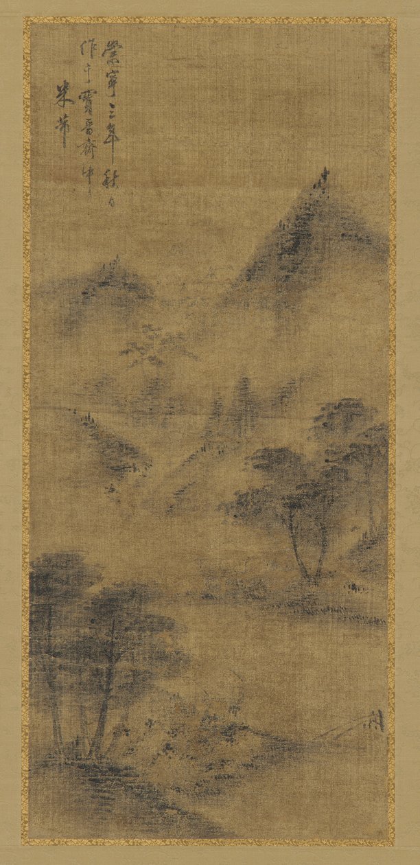 Manzara: dağ zirveleri ve dere, Ming hanedanı, 1368-1644. by Unbekannt