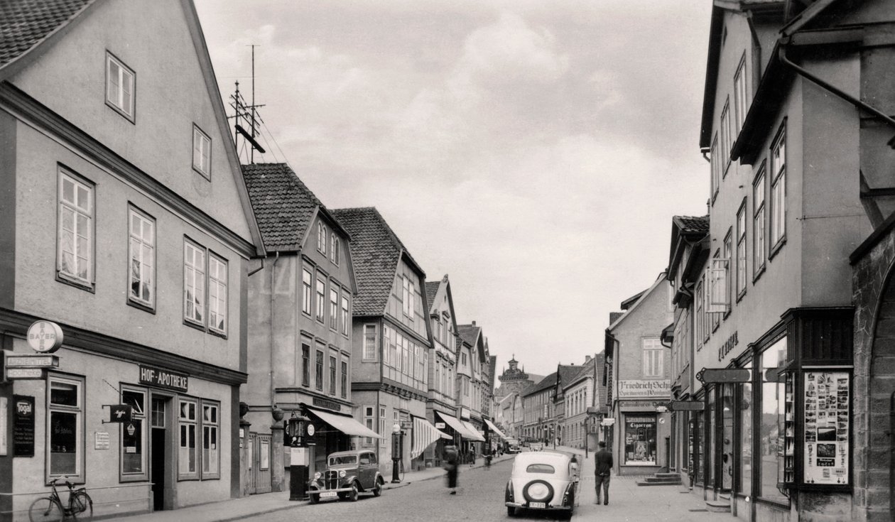 Langestrasse, Buckeburg, Almanya, c1930s by Unbekannt