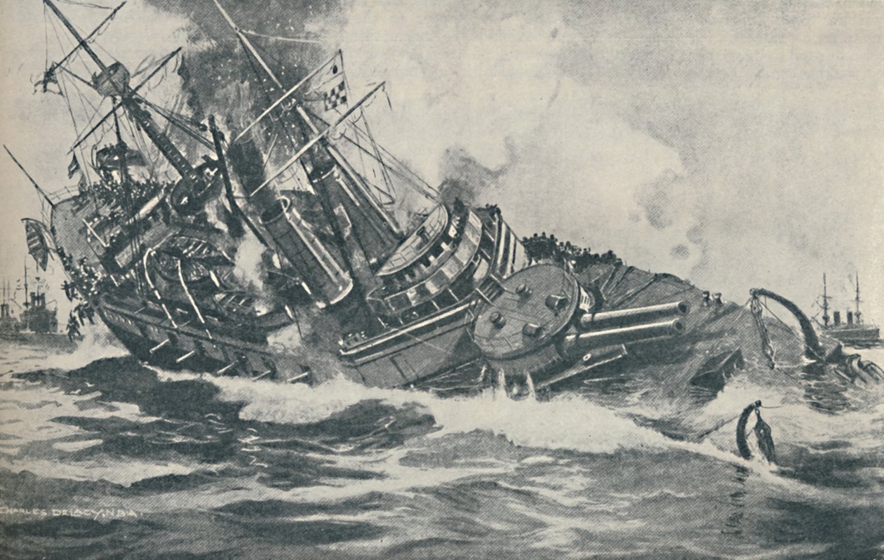 Batan Savaş Gemisinin Son Anları HMS Victoria, 1893, 1937 by Unbekannt