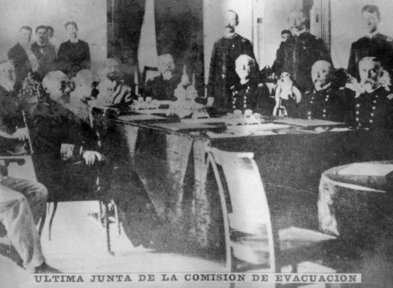 Tahliye komisyonunun son toplantısı, 1898, 1920