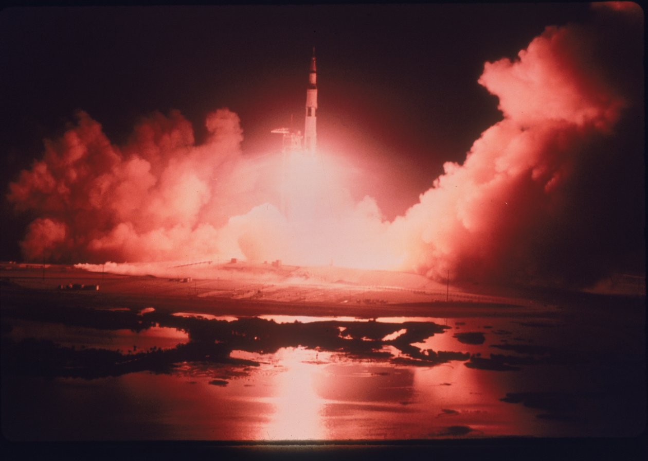 Apollo 17 görevinin lansmanı, 1972 by Unbekannt
