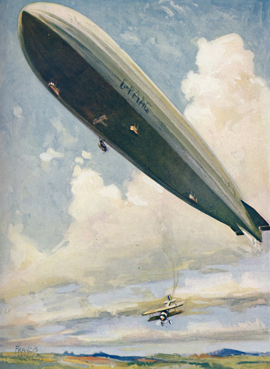 Havada Bir Hava Gemisinden Uçağın Fırlatılması, 1927 by Unbekannt