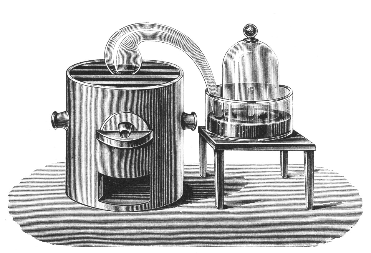 Havadaki oksijen varlığının Lavoisiers araştırması, 18. yüzyılın sonu, 1894 by Unbekannt