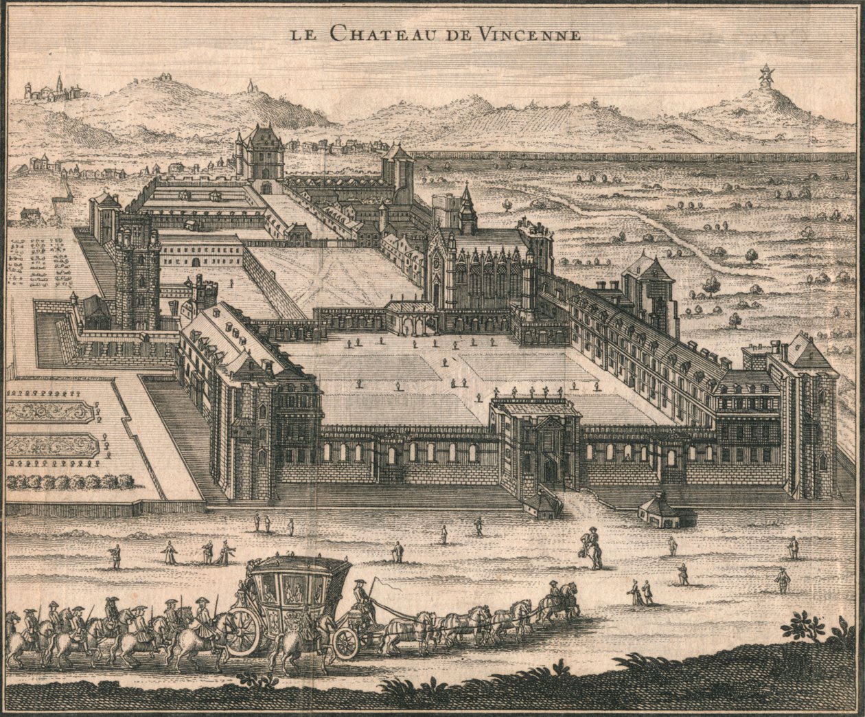 Chateau De Vincennes, 1723. by Unbekannt