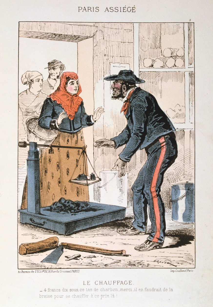 Isıtma, Paris Kuşatması, 1870-1871 by Unbekannt