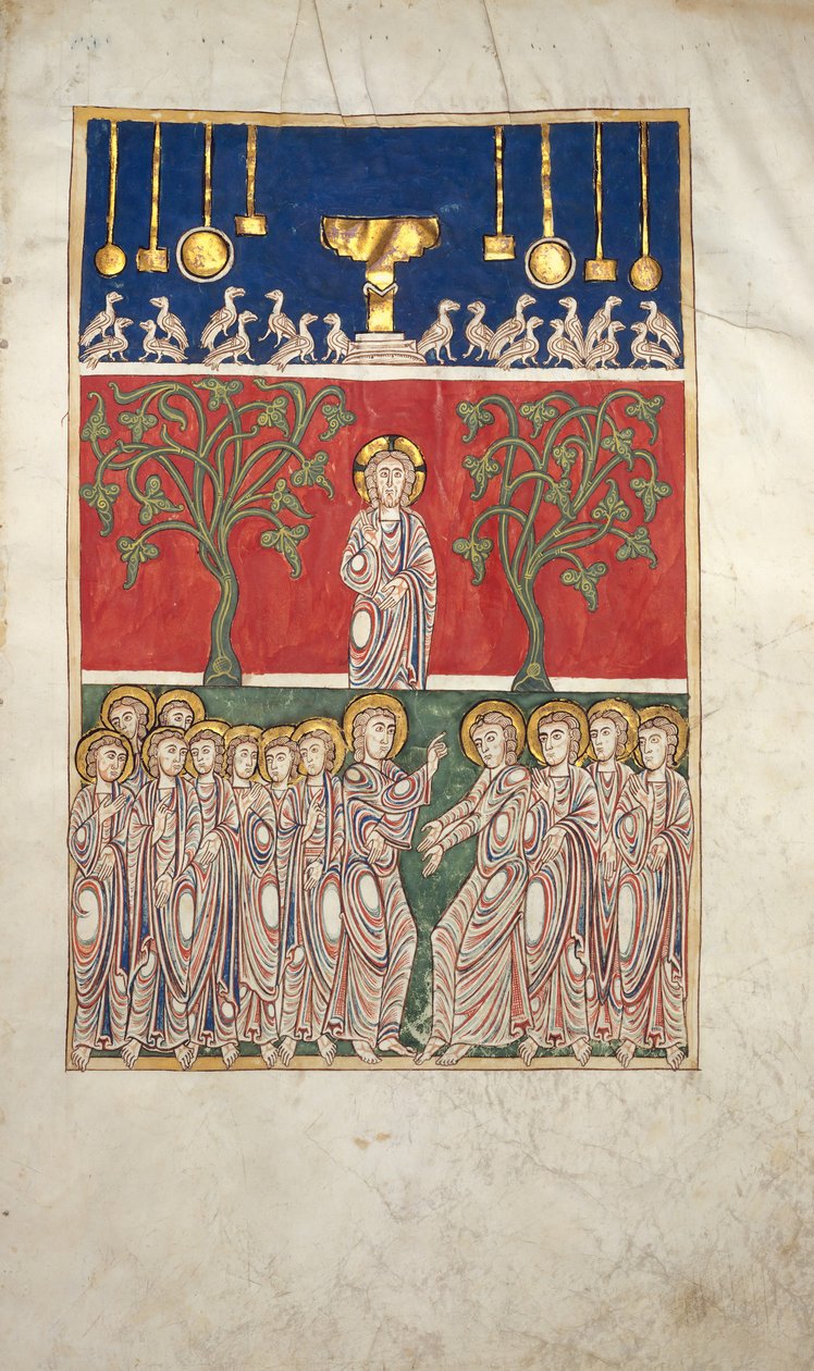Bir Beatus El Yazmasından Yaprak: Beşinci Mühürün Açılması, yakl. 1180. by Unbekannt