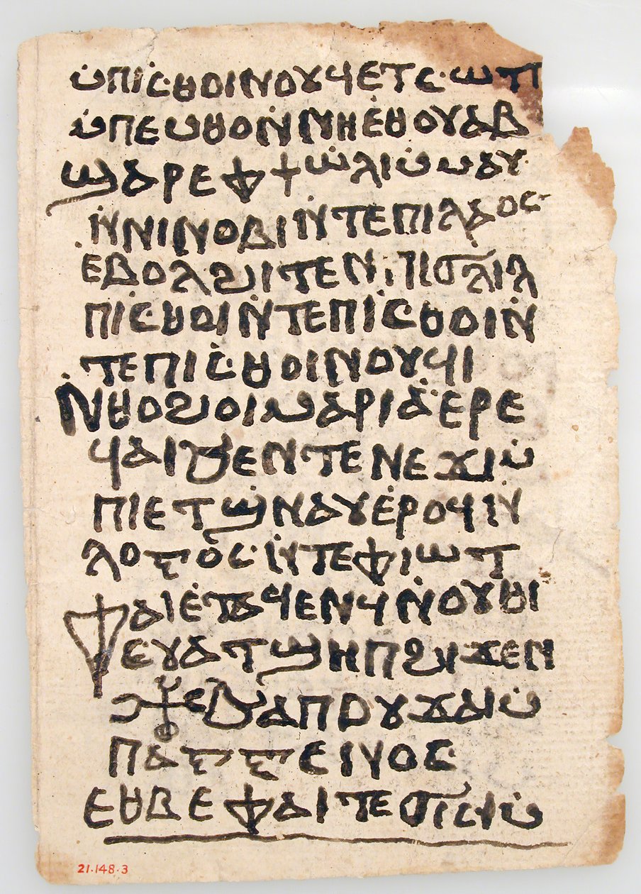Bir Kıpti El Yazmasından Yapraklar, 6-14. yüzyıl. by Unbekannt