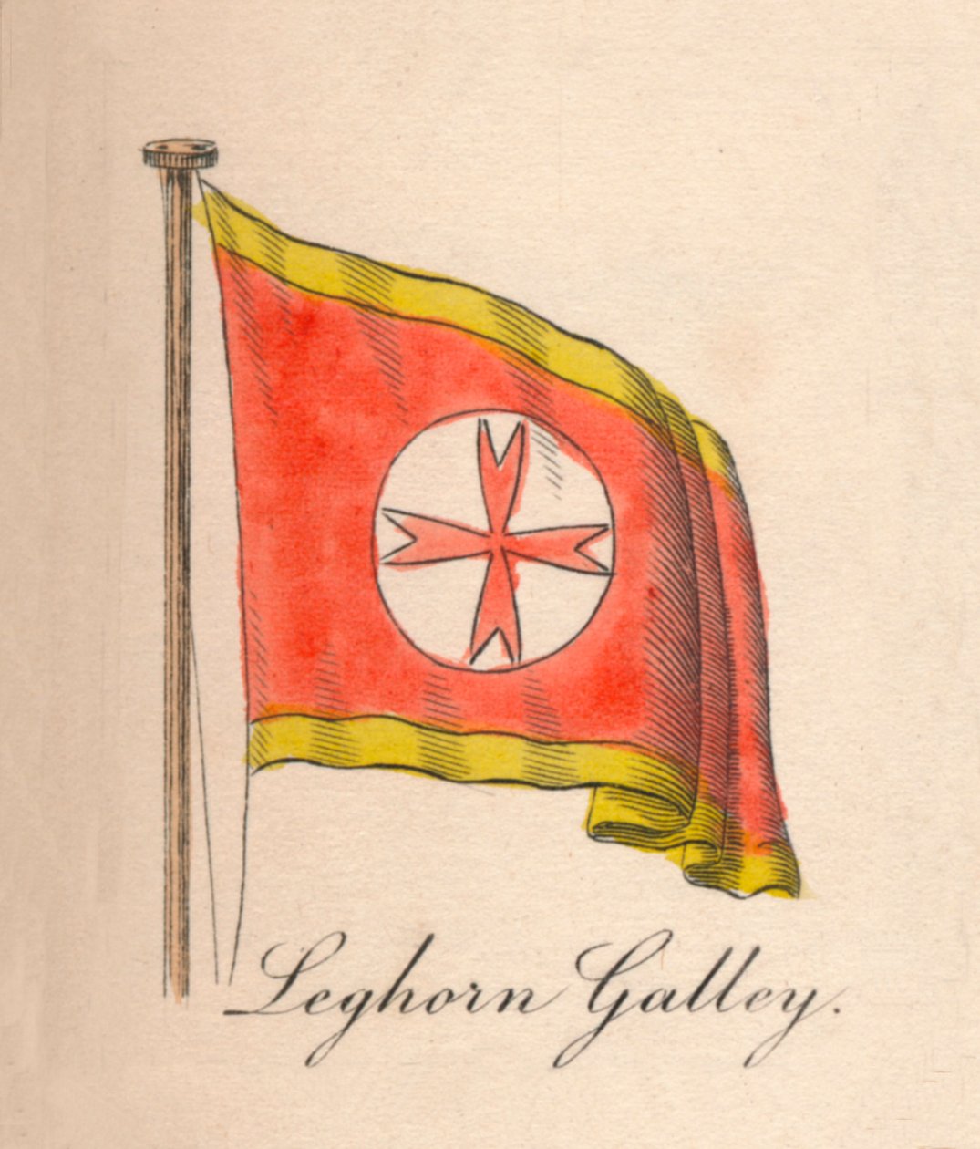 Leghorn Kadırgası, 1838 by Unbekannt
