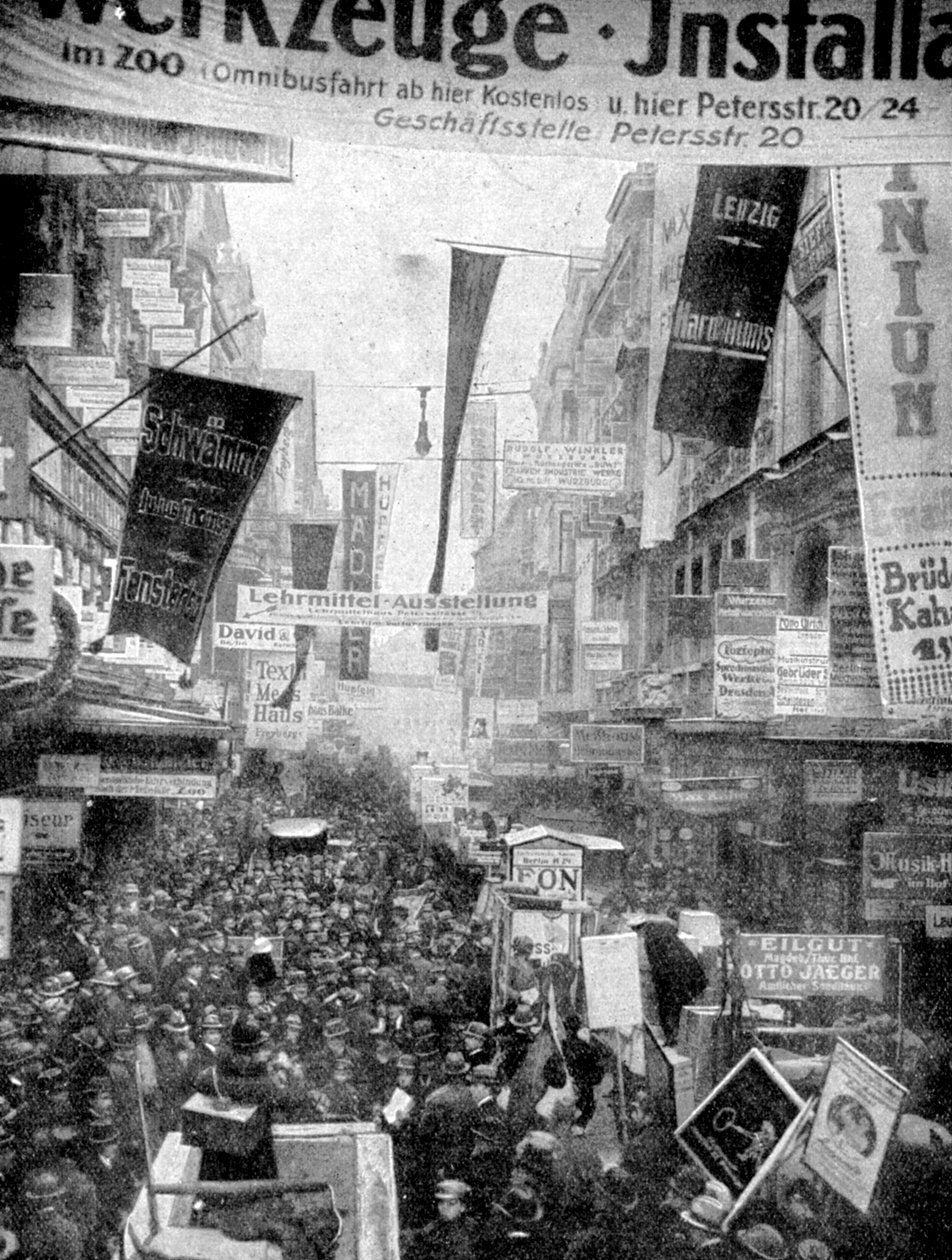 Leipzig büyük reklam geçit töreni, Leipzig, Almanya, 1922 by Unbekannt
