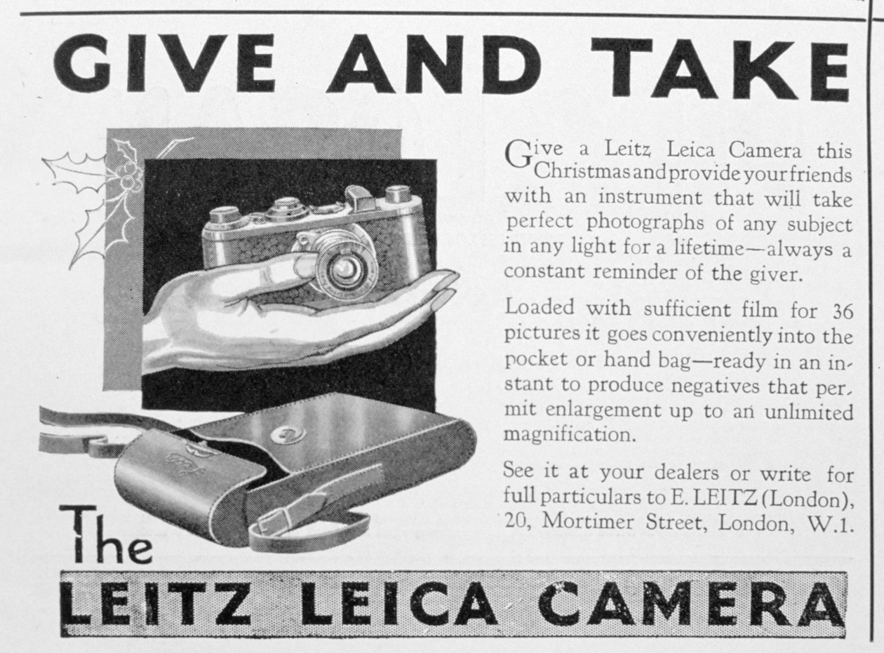 Leitz Leica kamera reklamı, 1920