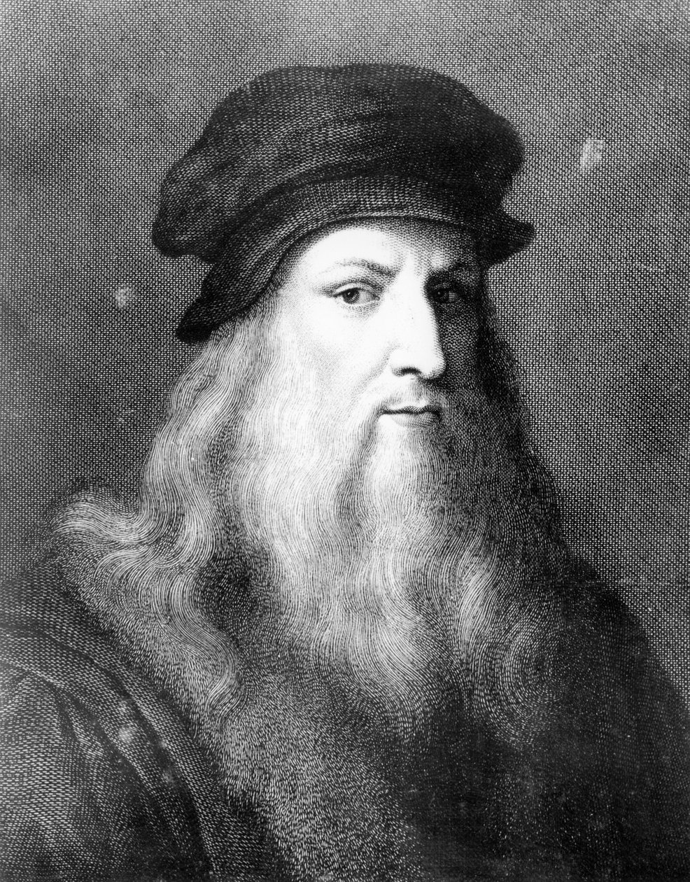 Leonardo da Vinci, İtalyan sanatçı, mühendis, bilim adamı ve mucit, 1864 by Unbekannt