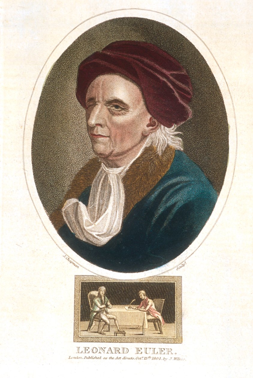 Leonhard Euler 1707-1783, İsviçreli matematikçi, 1801 by Unbekannt