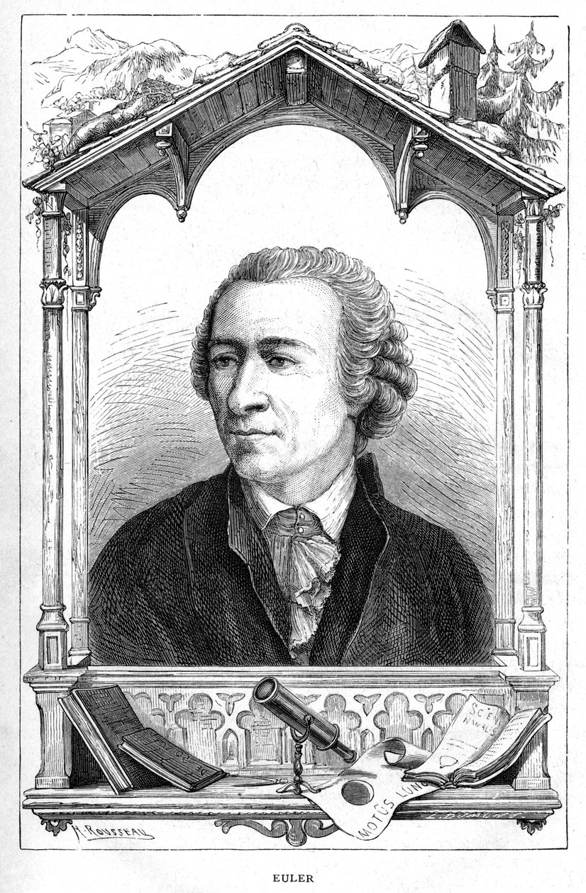 Leonhard Euler 1707-1783, İsviçreli matematikçi, 1874 by Unbekannt