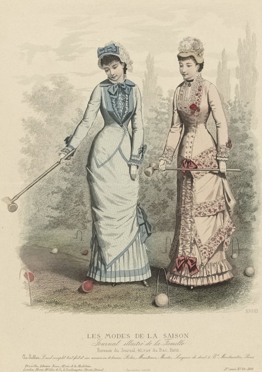 Sezonun Modası, Resimli Aile Dergisi, 1880. by Unbekannt