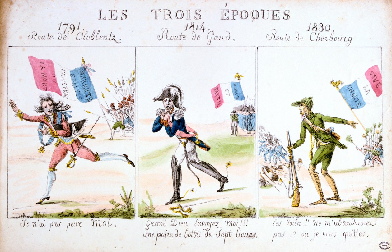 Üç Çağ, 1830 Devrimi, Paris by Unbekannt