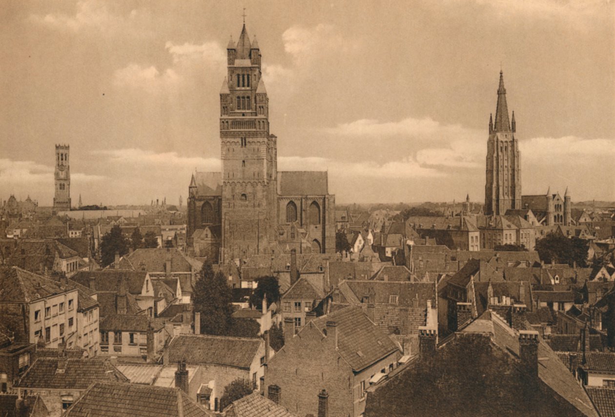 Üç Kule Çan Kulesi, Notre-Dame Katedrali ve Kilisesi, c1928 by Unbekannt
