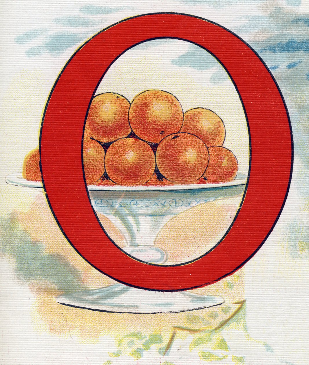 O harfi: portakallar. "ABC L