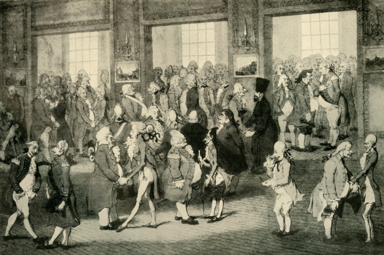 Sağdaki kapıda Lord Cornwallis Genel Valisi Levee, 1925. by Unbekannt
