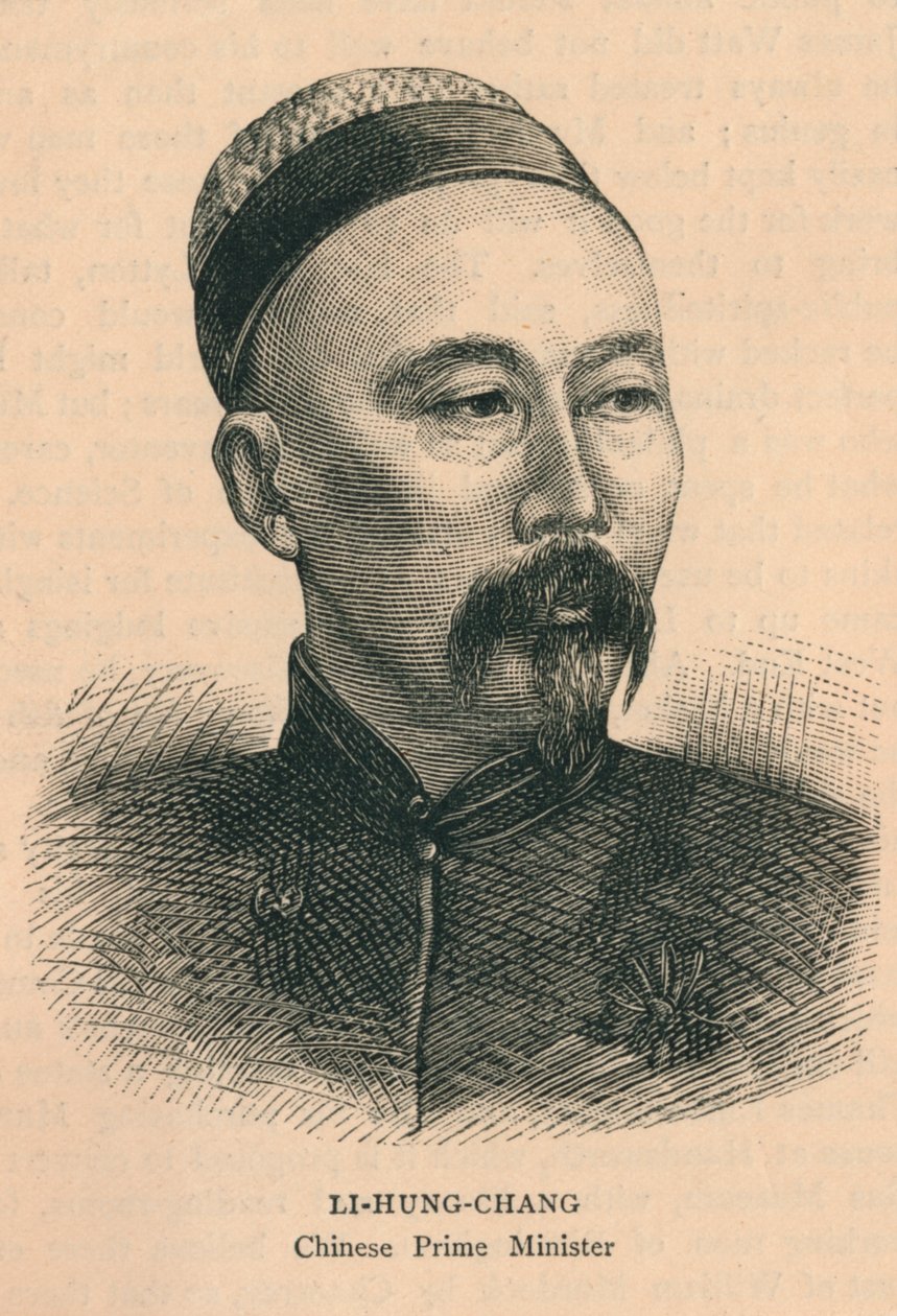 Li-Hung Chang, Çin Başbakanı, 19. yüzyılın sonlarında. by Unbekannt
