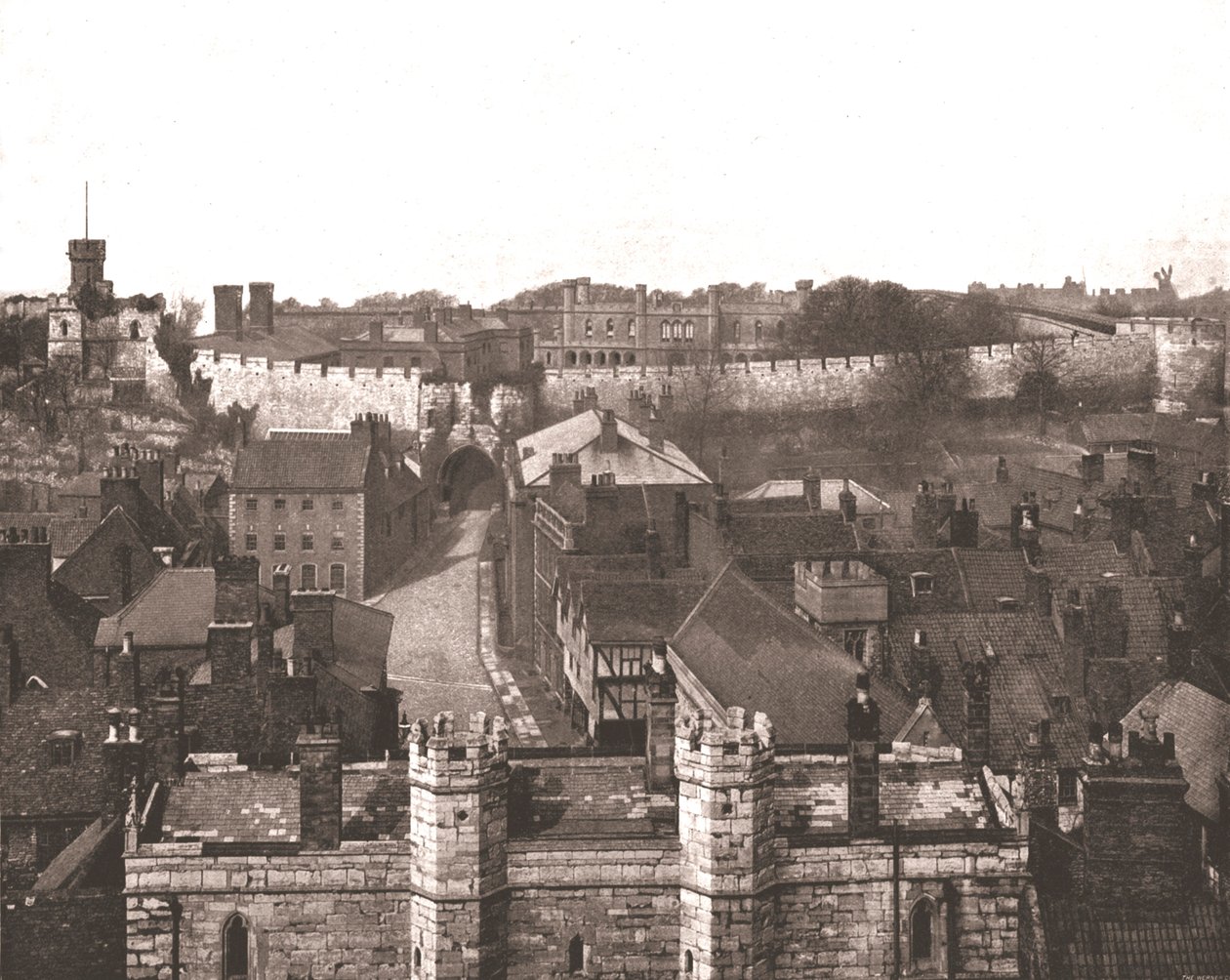 Lincoln Kalesi, Lincolnshire, 1894. by Unbekannt