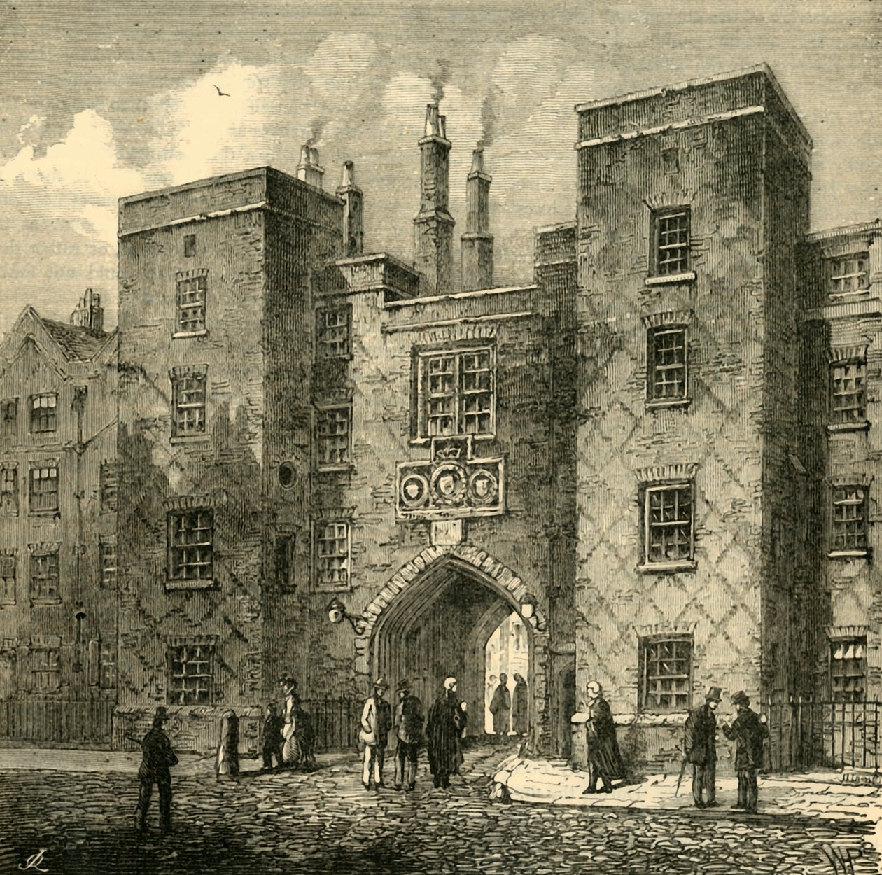 Lincolns Inn Kapısı, Chancery Lane, 1881. by Unbekannt