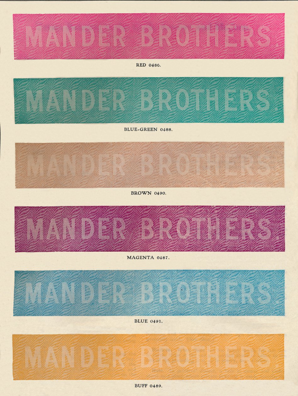 Linotype Uygulaması - Mander Brothers reklamı, 1910 by Unbekannt