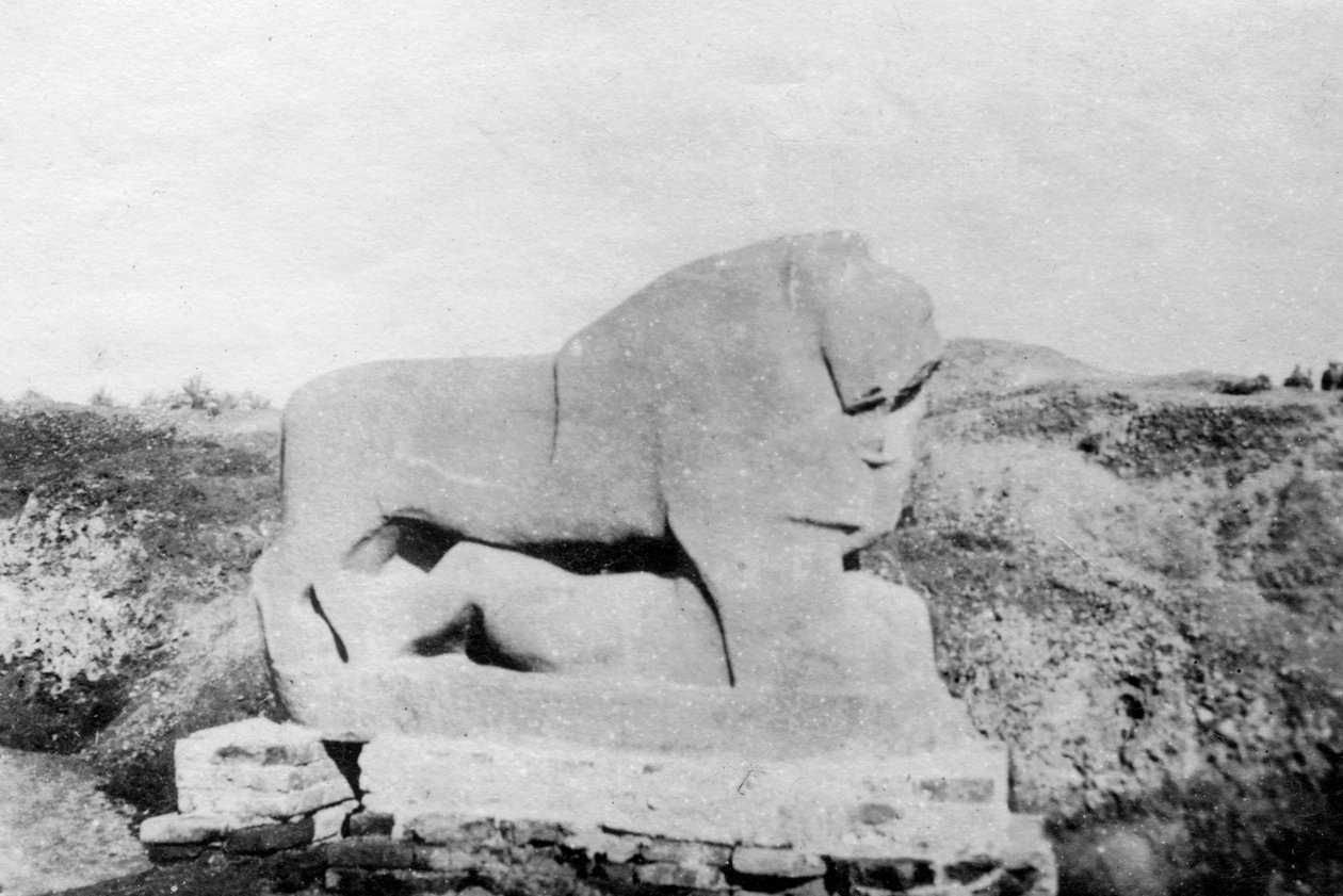 Babil Aslanı heykeli, Babil, Babil, Mezopotamya, 1918 by Unbekannt