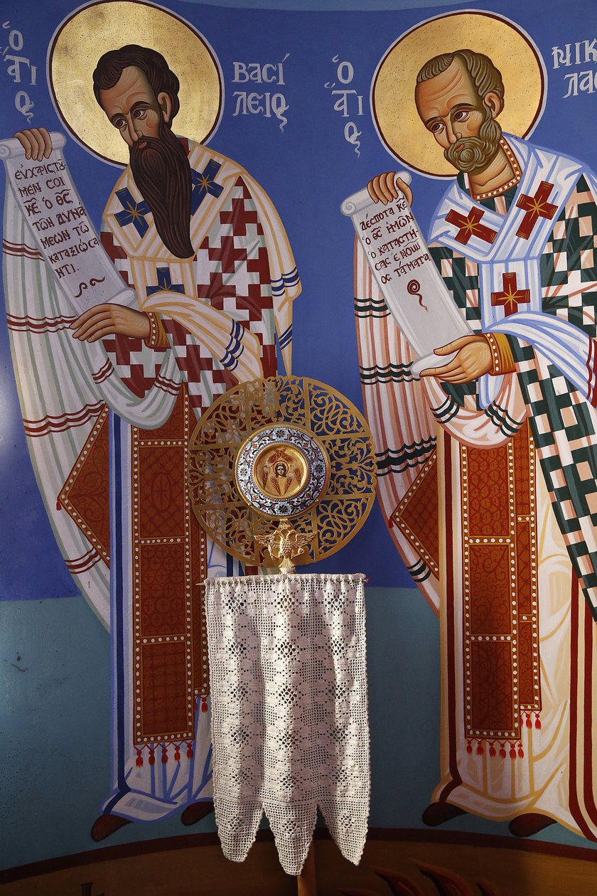 Pedoulas ortodoks kilisesinin kutsal alanındaki ayin nesnesi, 20150510, Pedoulas, Kıbrıs by Unbekannt