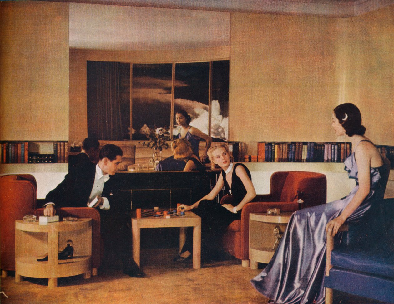 Paul MacAlister tarafından tasarlanan oturma odası, 1938 by Unbekannt
