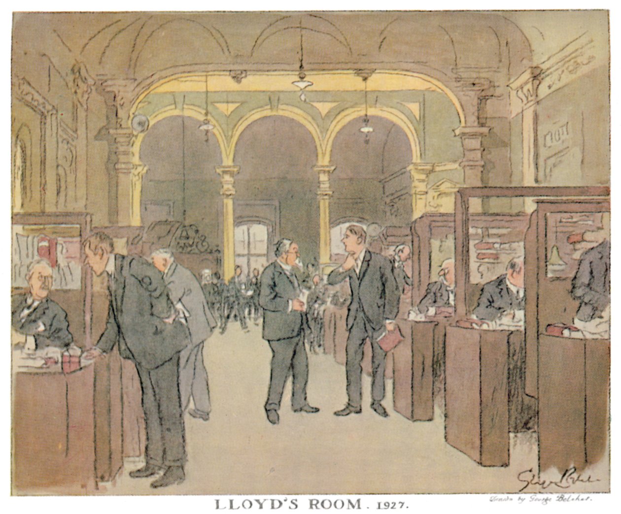 Lloyd Odası. 1927 - Bir Punch Sanatçısı Tarafından Görüldüğü Gibi, 1928 by Unbekannt