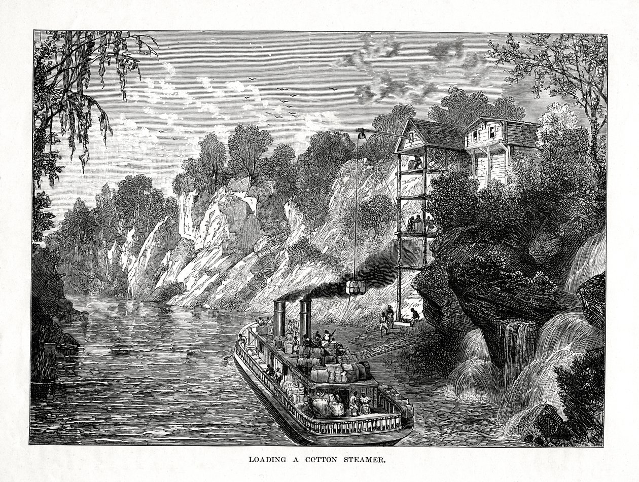 Pamuklu Vapur Yükleme, 1877 by Unbekannt