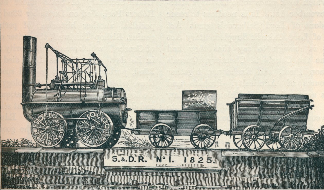 Lokomotif no 1, Stockton & Darlington Demiryolu için inşa edildi, 1825 1906 by Unbekannt
