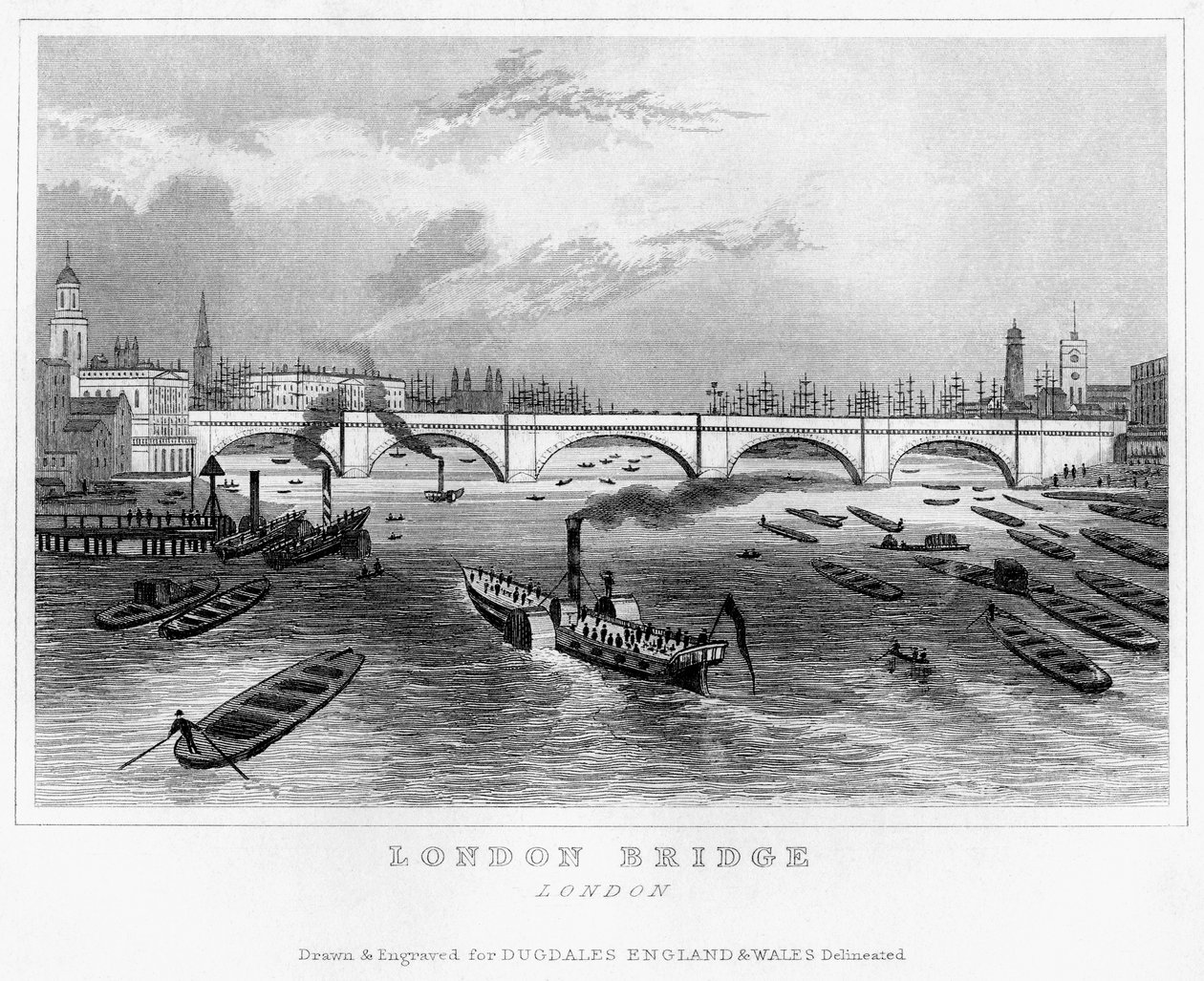 Londra Köprüsü, 19. yüzyıl by Unbekannt