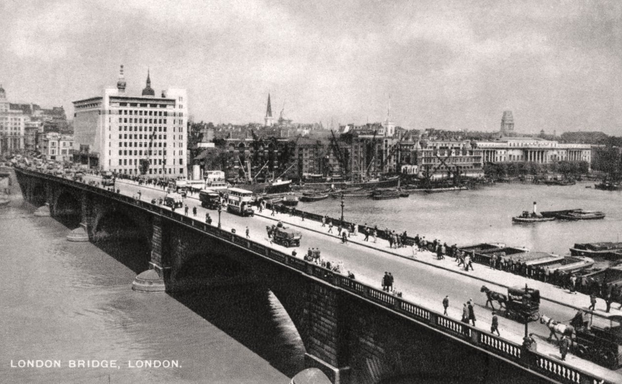 Londra Köprüsü, Londra, 20. yüzyılın başlarında by Unbekannt