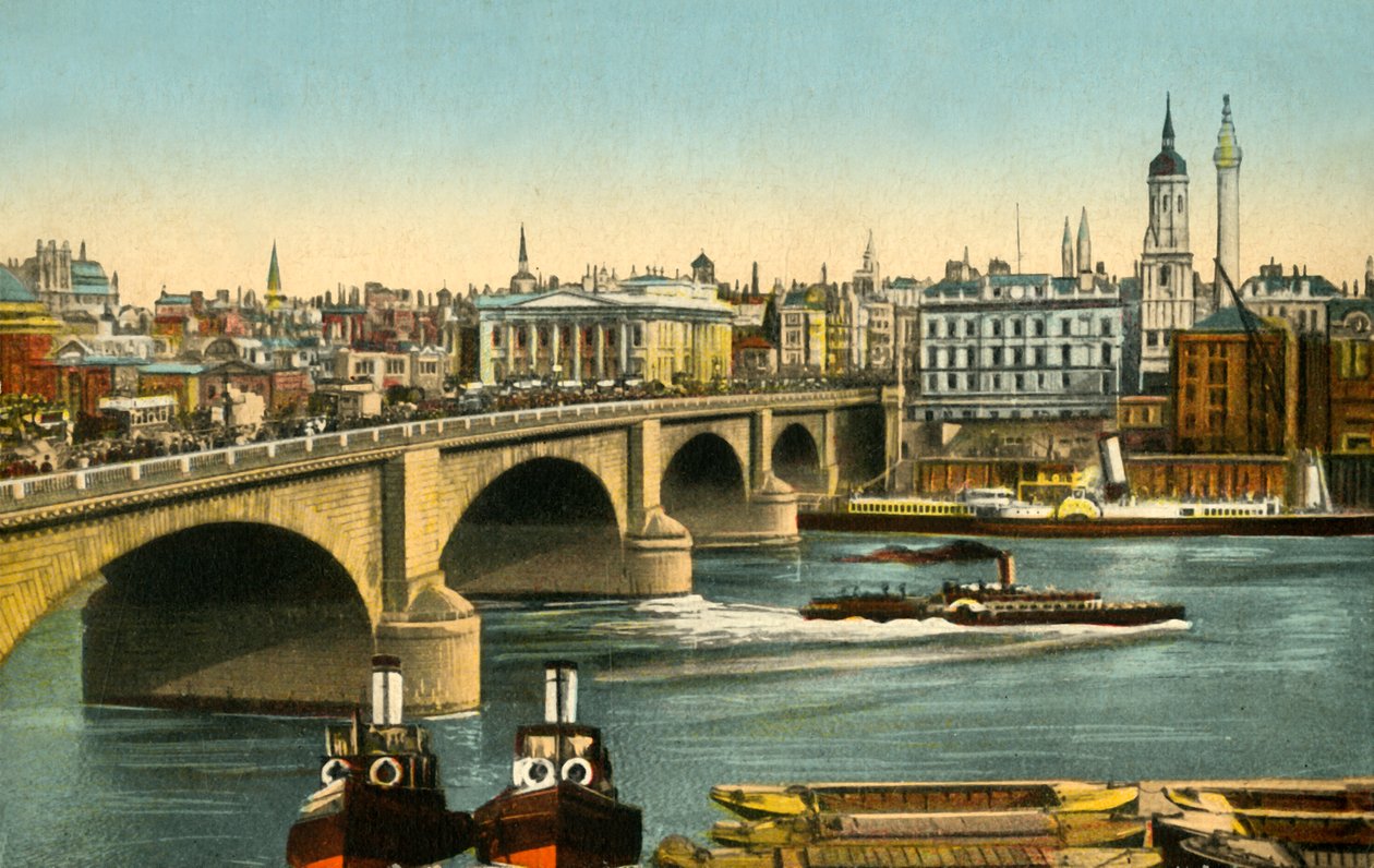 Londra Köprüsü, c1910. by Unbekannt