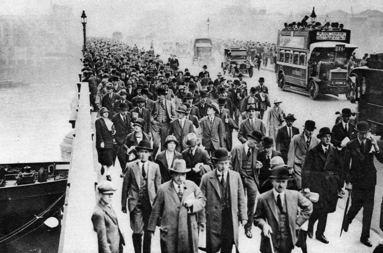 Londra Köprüsü trafik saati, Londra, 1926-1927 by Unbekannt
