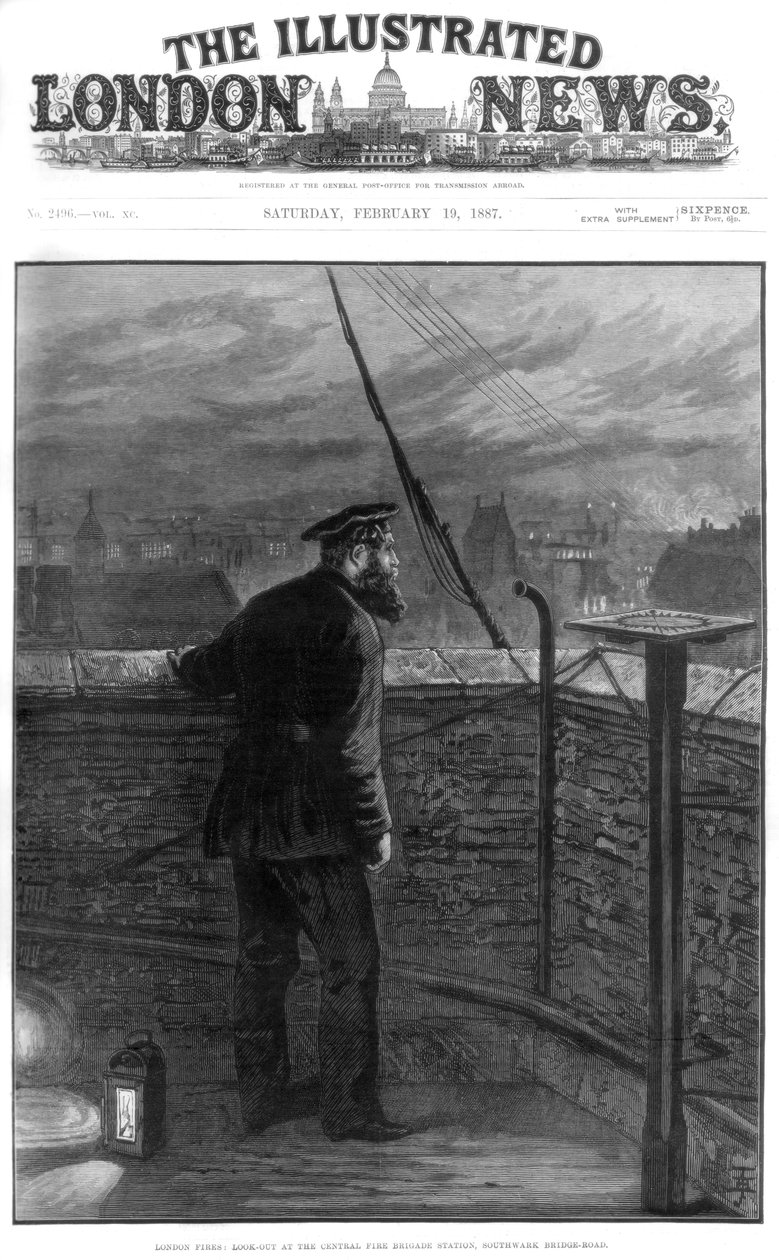 Londra yangınları, 1887 by Unbekannt