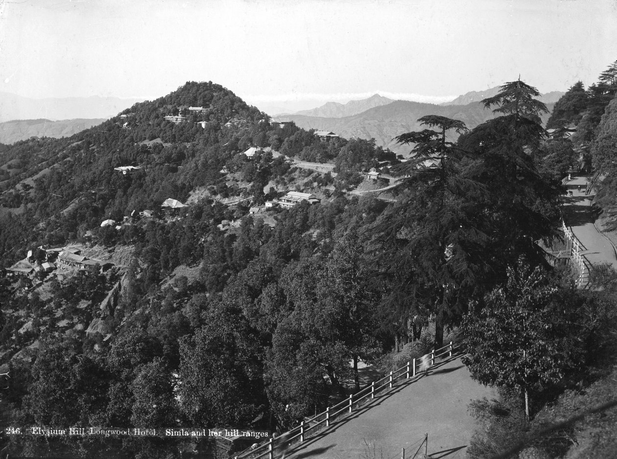 Longwood Hotel, Elysium Hill, Shimla tepesi, Hindistan, 20. yüzyılın başları by Unbekannt